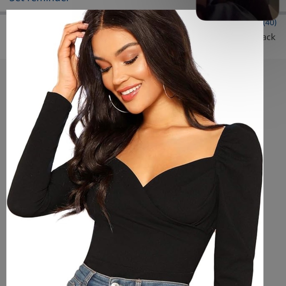 Elegant Black Women's Top